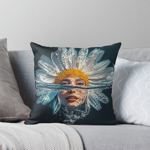 Item preview, "Floating Flower: Woman's Face Hybrid" designed and sold by MacroArtHub.