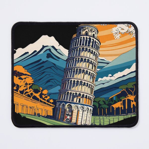 Item preview, Katsushika Hosukai Pisa Tower designed and sold by Jese345.