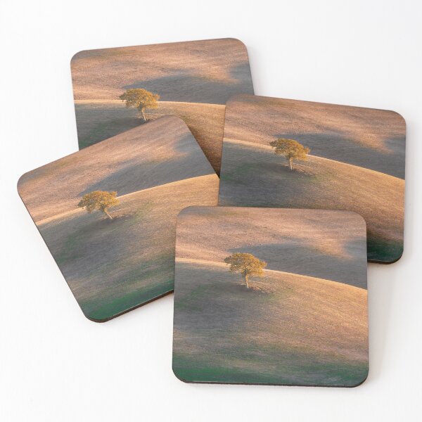 Item preview, Lonely tree in Val d'Orcia and the last lights of the sunset. Tuscany designed and sold by Stefano Orazzini.