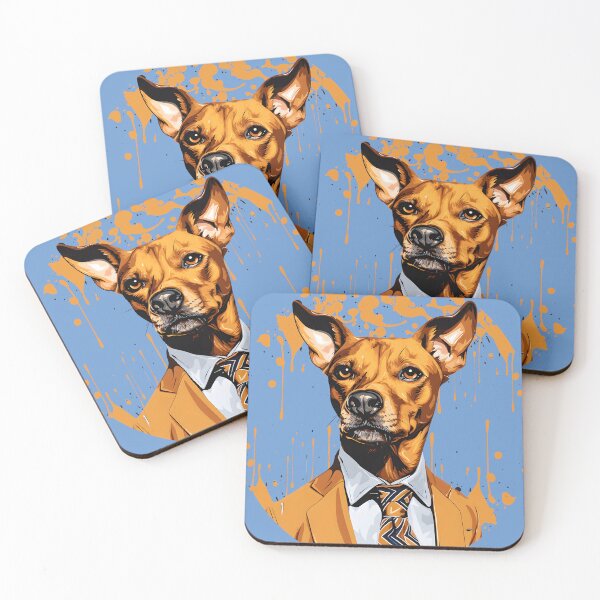 Item preview, Caramel Mutt Dog Wearing a Suit designed and sold by Animalistawear.