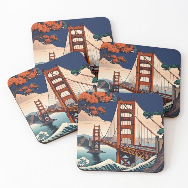 Item preview, Katsushika Hosukai San Francisco Bridge designed and sold by Jese345.