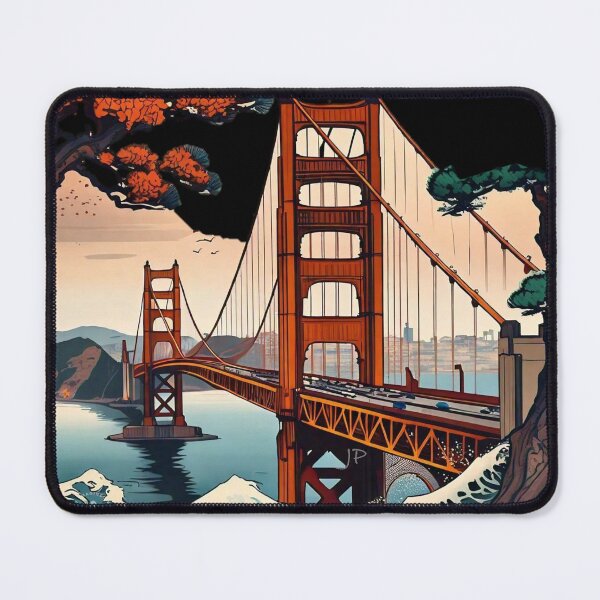 Item preview, Katsushika Hosukai San Francisco Bridge designed and sold by Jese345.