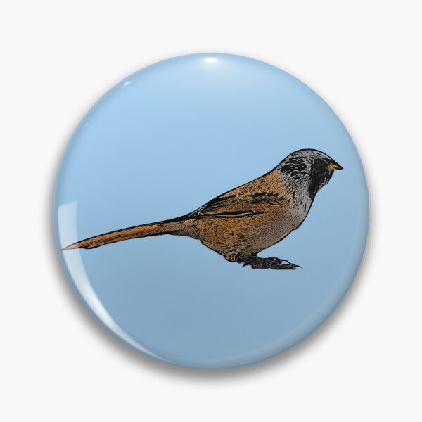 Item preview, Bearded Reedling Black Alternate Design  designed and sold by designsasstultd.