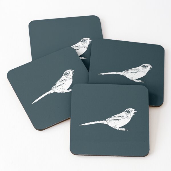 Item preview, Bearded Reedling White Design  designed and sold by designsasstultd.