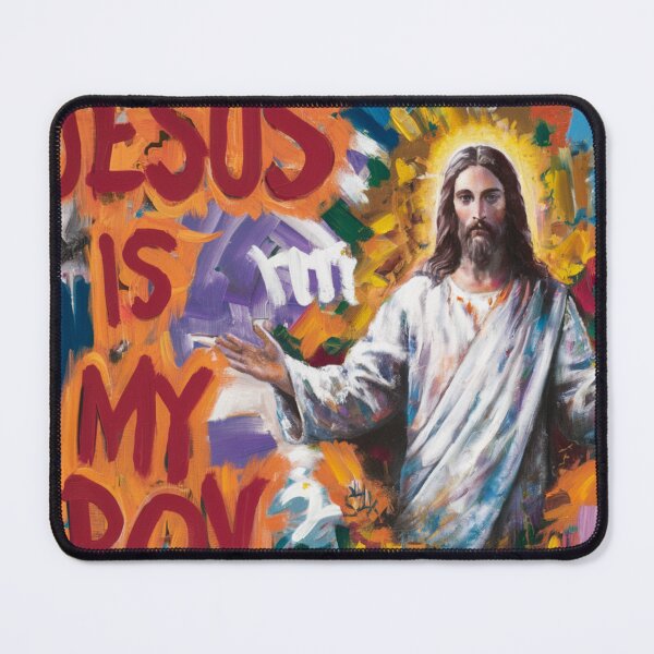 Item preview, FUNNY JESUS IS MY HOMEBOY PAINTING  designed and sold by Obinne.