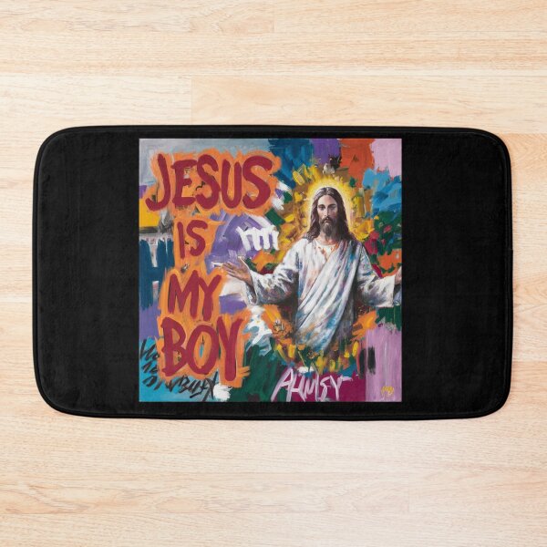 Item preview, FUNNY JESUS IS MY HOMEBOY PAINTING  designed and sold by Obinne.