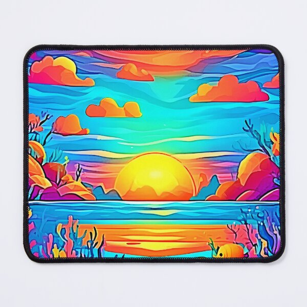 Item preview, Vibrant Underwater Sunset Artwork designed and sold by Health And Fitness Posts e-Store.