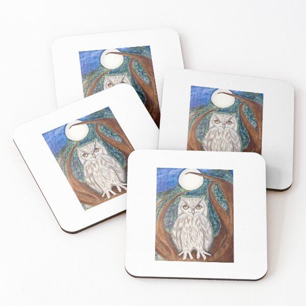 Item preview, White Owl in the Moonlight. designed and sold by Valeriepepper.
