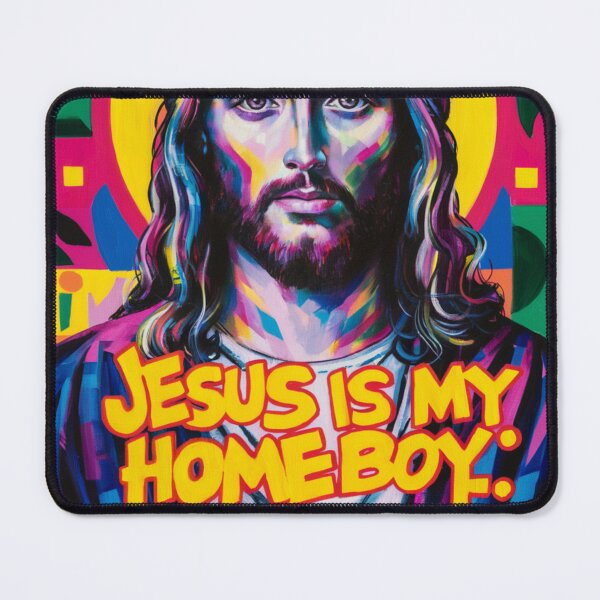 Item preview, FUNNY JESUS IS MY HOMEBOY PAINTING  designed and sold by Obinne.