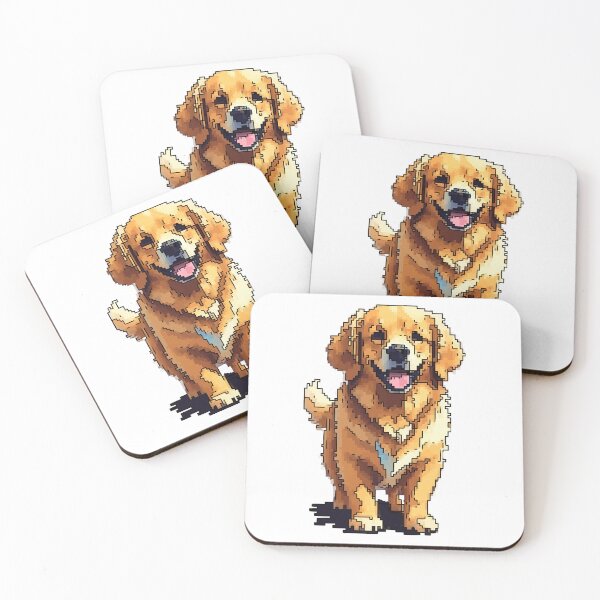 Item preview, Pixel Golden Retriever designed and sold by NaturePixel.