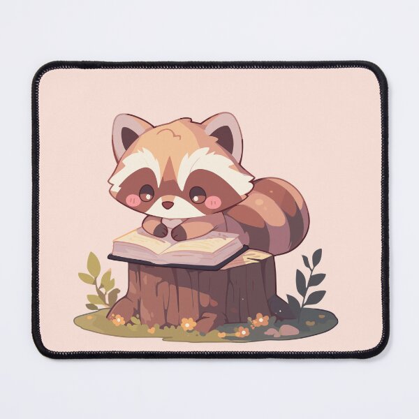 Item preview, Cute Bookish Raccoon designed and sold by RetroPrints.