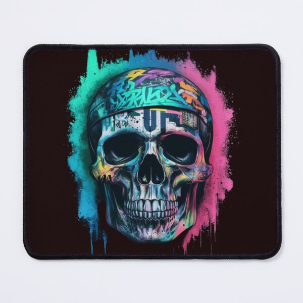 Item preview, A skull with graffiti, painted in different colors. designed and sold by R-market.