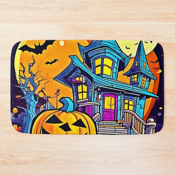 Item preview, Spooky Haunted House Artwork designed and sold by Health And Fitness Posts e-Store.