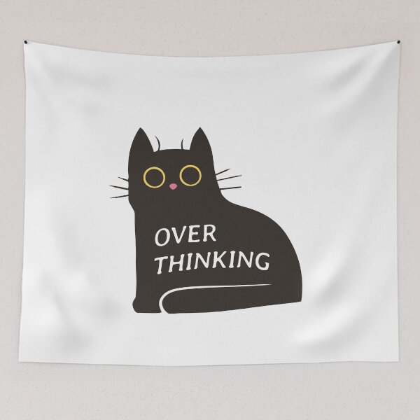 Item preview, Cat-astrophizing: Over-thinking designed and sold by Sarah Teigland.