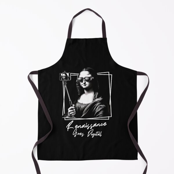 Item preview, Funny Mona Lisa Selfie Art Renaissance Goes Digital Design designed and sold by DAMOTAmagazine.