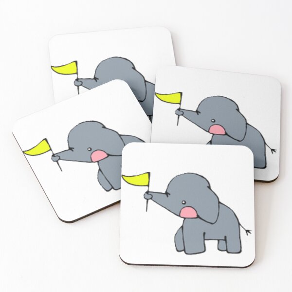 Item preview, Elephant with flag designed and sold by Lydia Conder.