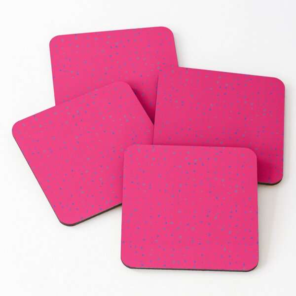 Item preview, Assorted Styles Of Blue Scattered Colorful Leaves Hot Pink designed and sold by EvergreenMotifs.