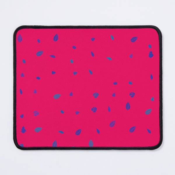Item preview, Assorted Styles Of Blue Scattered Colorful Leaves Hot Pink designed and sold by EvergreenMotifs.