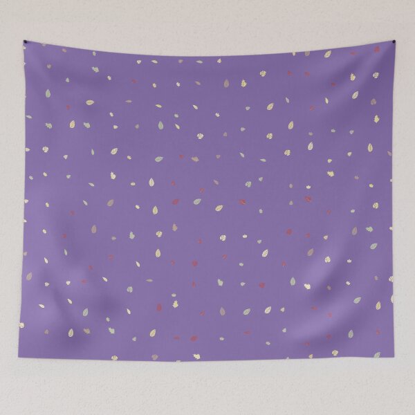 Item preview, Assorted Styles Of Scattered Colorful Rainbow Leaves Purple designed and sold by EvergreenMotifs.
