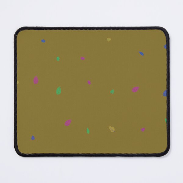 Item preview, Assorted Styles Of Scattered Rainbow Leaves Brown Background designed and sold by EvergreenMotifs.