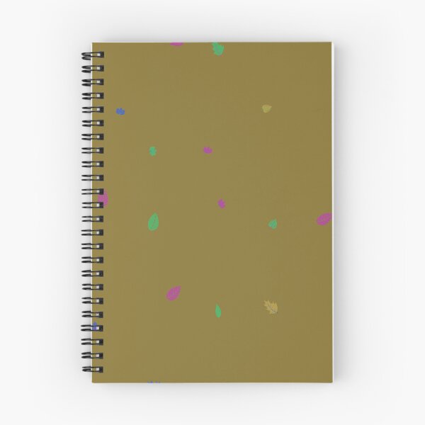 Item preview, Assorted Styles Of Scattered Rainbow Leaves Brown Background designed and sold by EvergreenMotifs.
