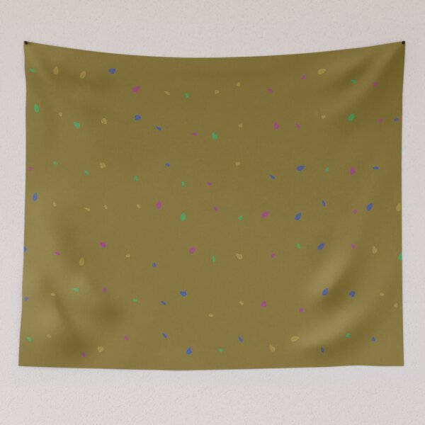 Item preview, Assorted Styles Of Scattered Rainbow Leaves Brown Background designed and sold by EvergreenMotifs.