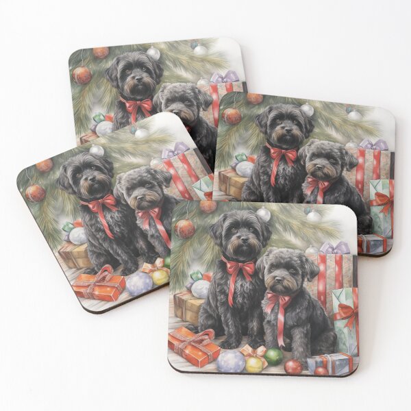 Item preview, Christmas Portrait of Bouvier des Flandres designed and sold by Samuelsboro.