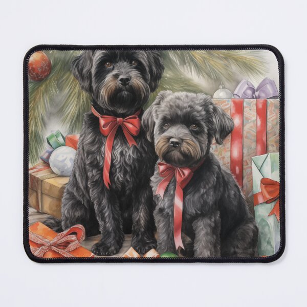 Item preview, Christmas Portrait of Bouvier des Flandres designed and sold by Samuelsboro.
