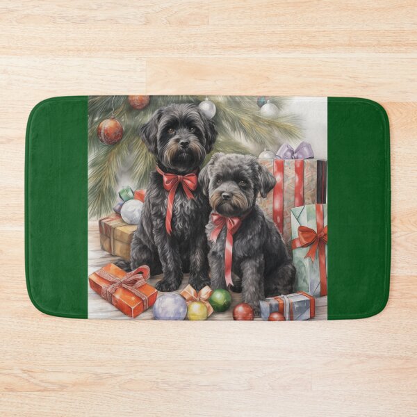 Item preview, Christmas Portrait of Bouvier des Flandres designed and sold by Samuelsboro.