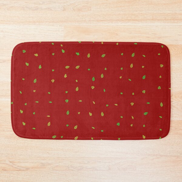 Item preview, Assorted Styles Scattered Yellow Green Leaves Red Background designed and sold by EvergreenMotifs.