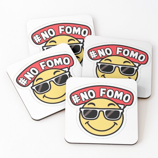 Item preview, No Fomo Crypto Sticker Smiley Face  designed and sold by BeachStylz.