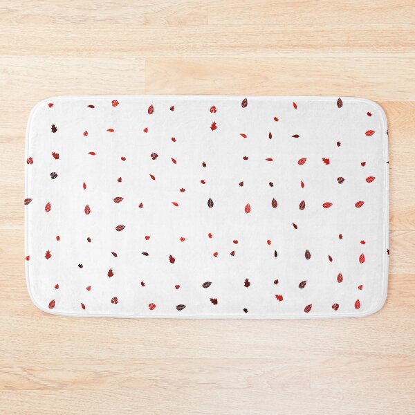 Item preview, Assorted Styles Of Scattered Warm Tone Leaves White designed and sold by EvergreenMotifs.