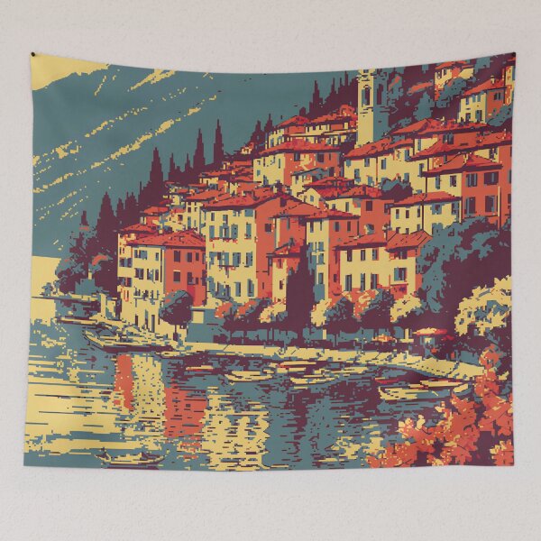 Item preview, Pixel Lake Como Serenity designed and sold by NaturePixel.