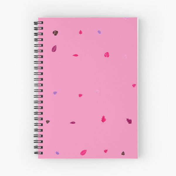 Item preview, Assorted Styles Of Scattered Rainbow Leaves Pink Background designed and sold by EvergreenMotifs.