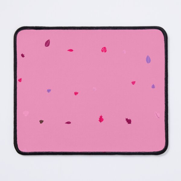 Item preview, Assorted Styles Of Scattered Rainbow Leaves Pink Background designed and sold by EvergreenMotifs.