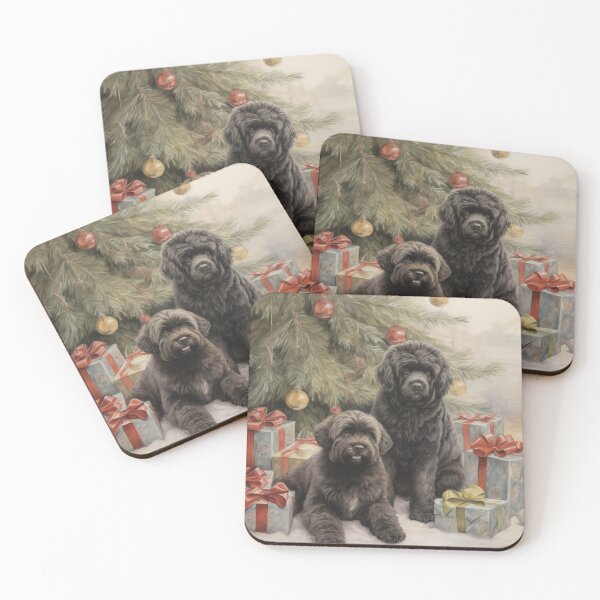Item preview, Christmas Portrait of Bouvier des Flandres (Design 2) designed and sold by Samuelsboro.