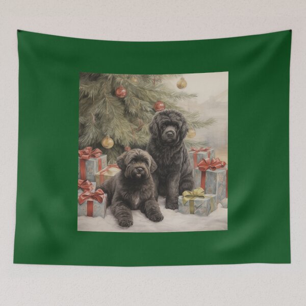 Item preview, Christmas Portrait of Bouvier des Flandres (Design 2) designed and sold by Samuelsboro.