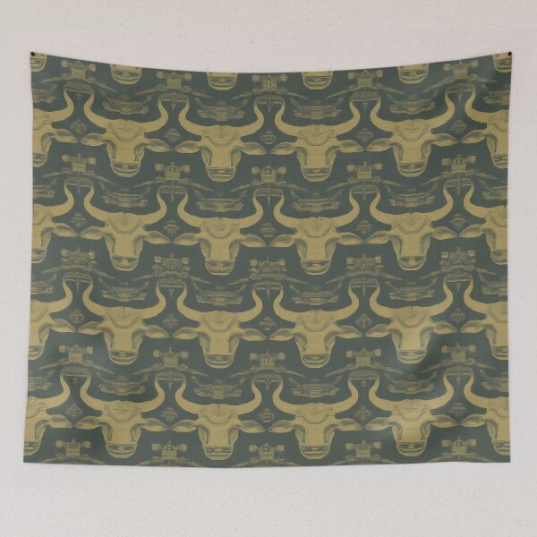 Item preview, Bulls Head Pattern 1 designed and sold by high-noon-moon.