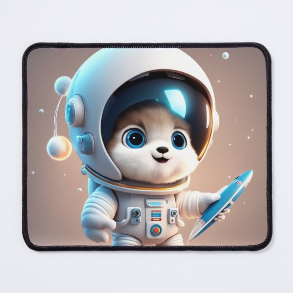 Item preview, : Cute Astronaut Holding Space Board with Rocket Cartoon Vector Icon designed and sold by hjian8219.