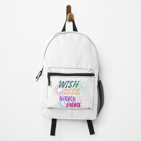 Item preview, Wish Less Work More A motivational quote Colorful Calligraphy  designed and sold by adlkh.
