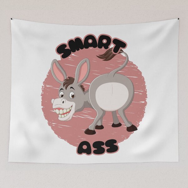 Item preview, SMART ASS - PINK BACKGROUND designed and sold by FitEnvy.