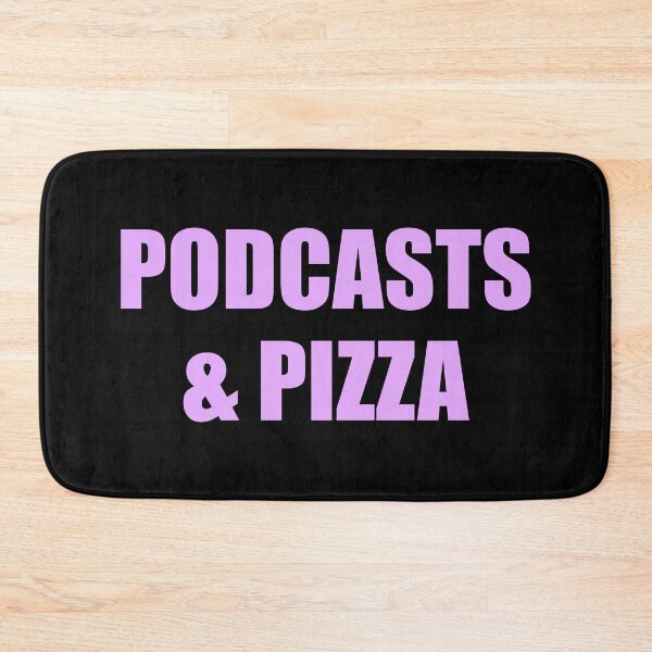 Item preview, Podcasts And Pizza - funny podcaster designed and sold by Inspirationmotivation.