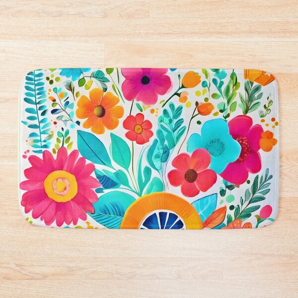 Item preview, Vibrant Floral Fiesta Art designed and sold by Health And Fitness Posts e-Store.