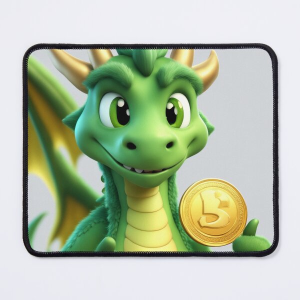 Item preview, Green Dragon Holding Gold Coin Thumbs Up Cartoon Vector Icon designed and sold by hjian8219.