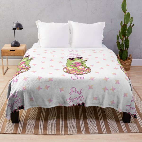 Item preview, Pink Froggy Club Pattern designed and sold by SillyTeesforYou.