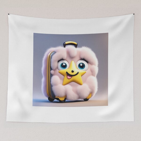 Item preview, Suitcase Bag with Star Cartoon Vector Icon designed and sold by hjian8219.