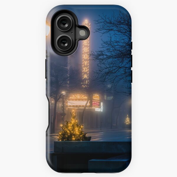 Item preview, Sheboygan Theater in fog at night designed and sold by TerraMediaLLC.
