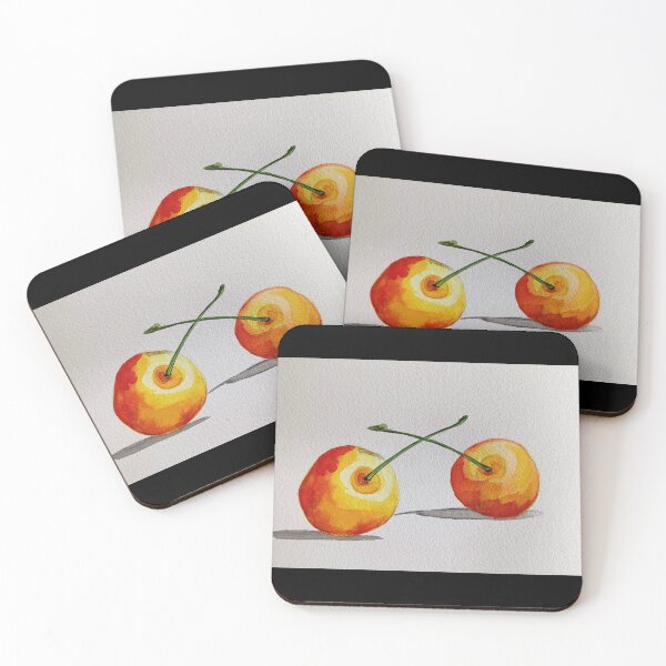 Item preview, Rainier cherries - Prunus avium'Rainier' designed and sold by ImitationArt.