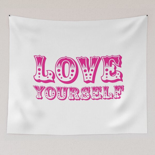 Item preview, Love Yourself - A Magenta Typography  designed and sold by adlkh.