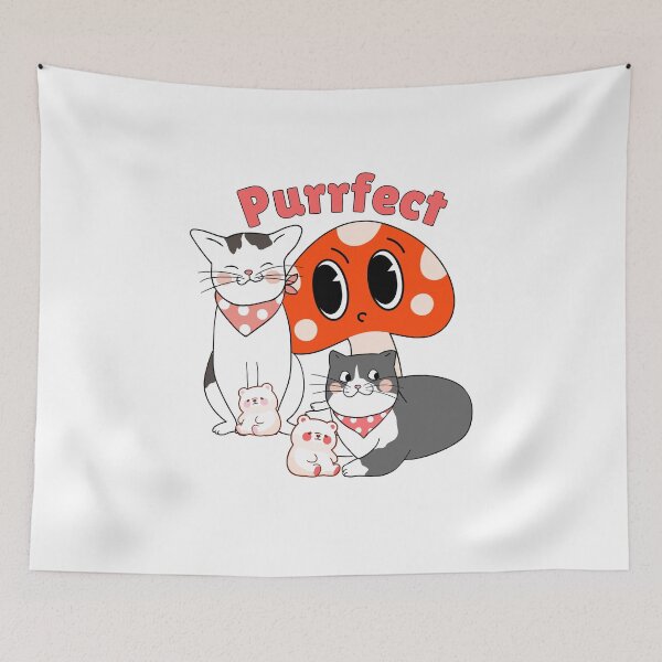 Item preview, Purrfect cute cats with their teddies designed and sold by BritishDelights.